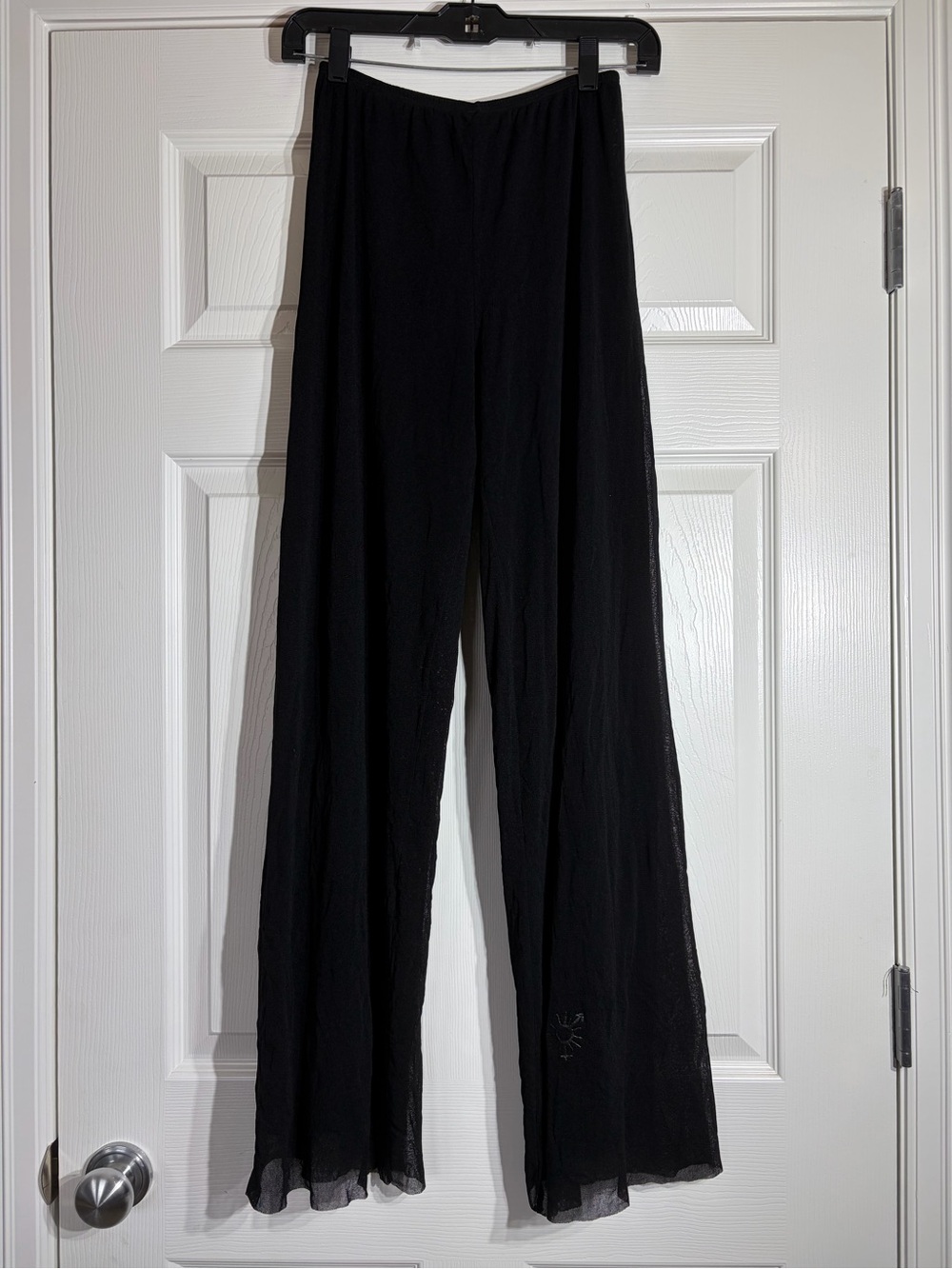 Jean Paul Gaultier Soleil Sheer Mesh Wide Leg Palazzo Pants Small Y2K